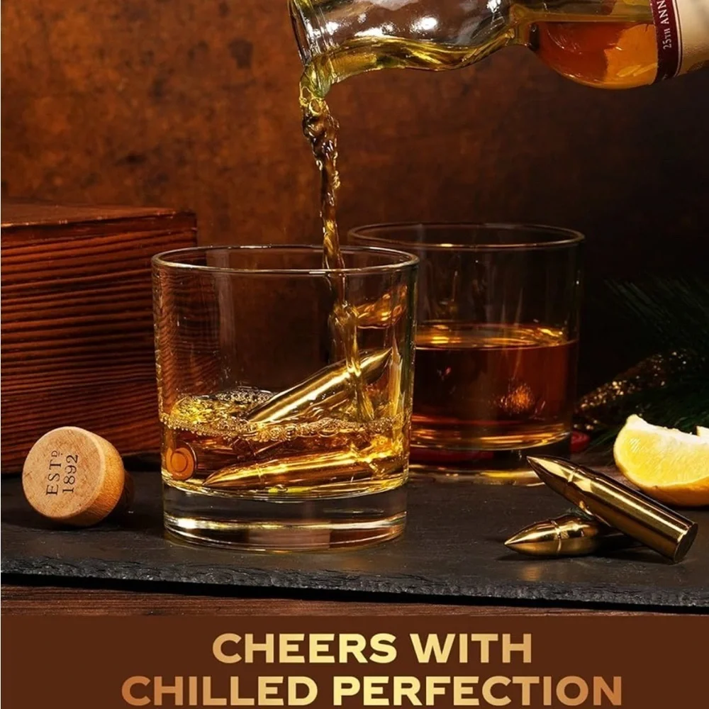 Whiskey Chilling Bullet Set - Best Dad Ever